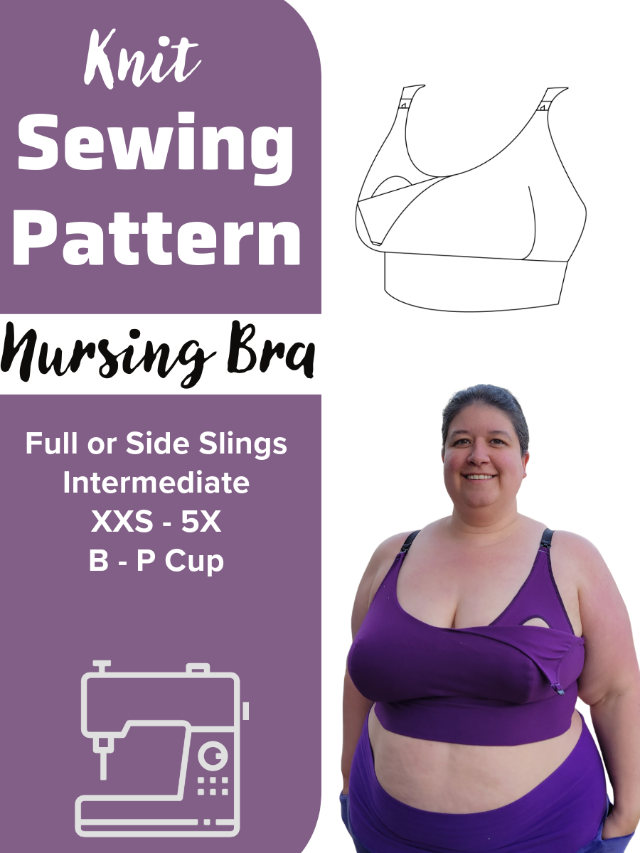 Plus Size Seamless Rib Knit Maternity And Nursing Bra - Black, 1x