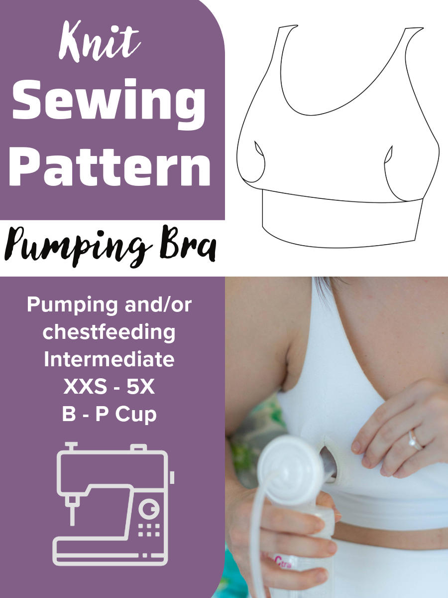 Pumping Mama Bralette Digital Sewing Pattern – Yawning Mama