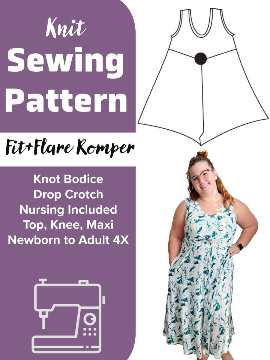 Kindred Romper Digital Sewing Pattern for Adults and Children – Yawning Mama