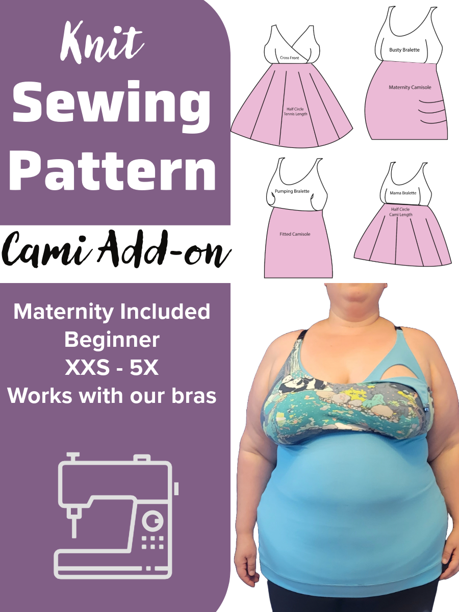 Nursing Mama Bralette PDF Sewing Pattern Bra Making Tutorial With